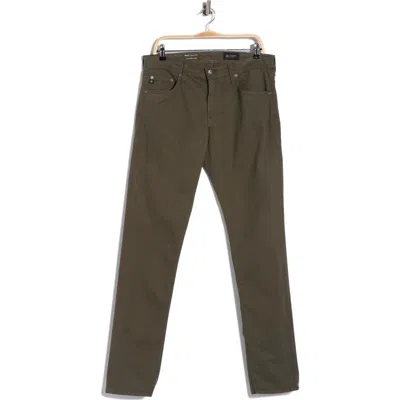 Ag Tellis Stretch Sateen Modern Slim Pants In Green