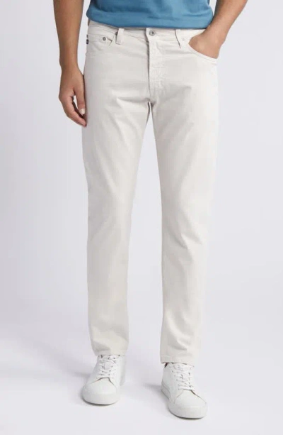 Ag Tellis Sud Modern Slim Fit Stretch Twill Trousers In Pebble Creek