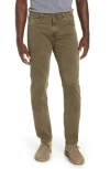 Ag Tellis Sueded Stretch Sateen Slim Leg Pants In Green
