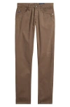 Ag Tellis Sueded Stretch Sateen Slim Leg Pants In Rich Espresso
