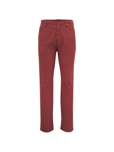 Ag Tellis Trousers In Burgundy