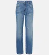Ag Tenerife Mid-rise Straight Jeans In Blue