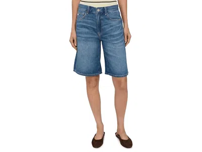 Ag Thalia High-rise Wide Leg Bermuda In Galaxy In Multi