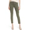 Ag The Alexxis Slim Straight Leg Jeans In Green