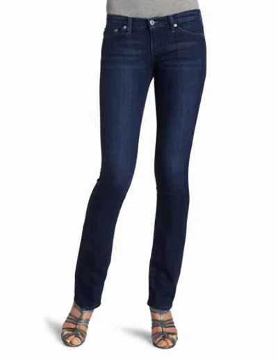 Ag The Ballad Slim Fey Wash Denim Boot Jeans In Blue