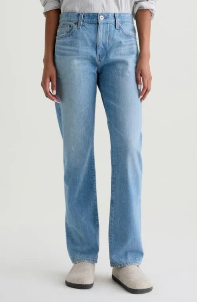 Ag The Boyfriend Mid Rise Straight Leg Jeans In Blue