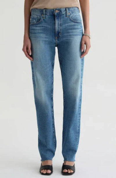 Ag The Boyfriend Mid Rise Straight Leg Jeans In Blue