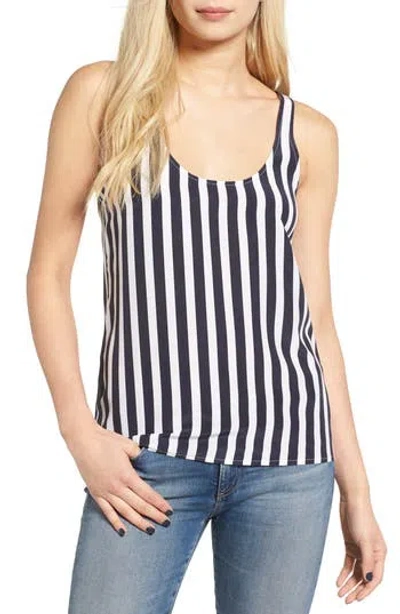 Ag The Breeze Stripe Tank In Striped After Dark Stripe