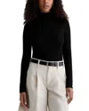 Ag The Chels Long Sleeve Ribbed Turtleneck In Black