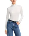 Ag The Chels Long Sleeve Ribbed Turtleneck In White