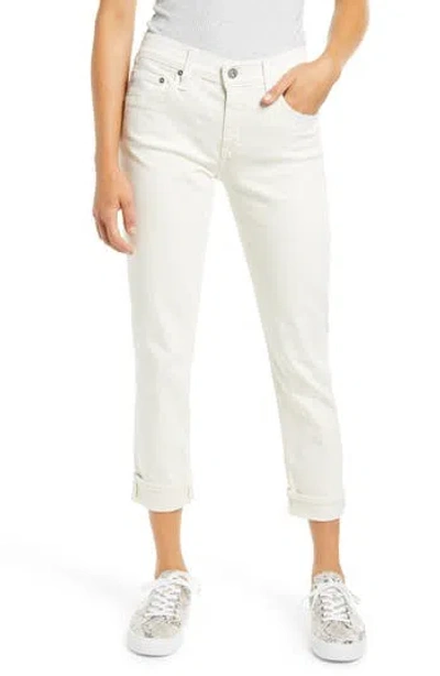 Ag The Ex-boyfriend Crop Slim Jeans In White