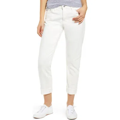 Ag The Ex-boyfriend Crop Slim Jeans In White