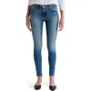 Ag The Farrah Ankle Skinny Jeans In Blue
