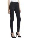 Shop Ag The Farrah High Rise Skinny Jeans In Black