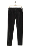 Ag The Farrah High Waist Velvet Jeans In Charcoal Black