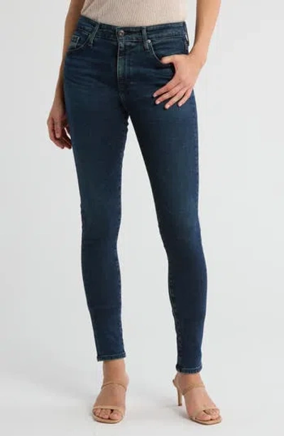 Ag The Farrah Mid Rise Skinny Jeans In Twilight