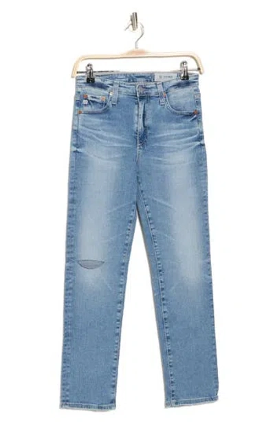 Ag The Isabelle High Waist Crop Straight Leg Jeans In 23 Years Showbiz