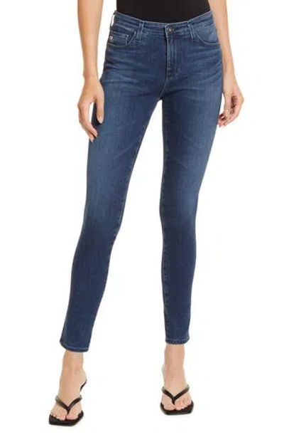 Ag The Legging Ankle Super Skinny Jeans In Blue