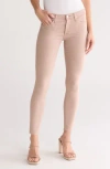 Ag Jeans The Farrah Sulfur Infinite Mauve High-rise Skinny Ankle Cut In Sulfur Infinite Mauve