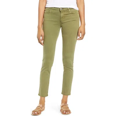 Ag The Prima Ankle Cigarette Jeans In Sulfur Olivewoo
