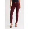 Ag 'the Prima' Cigarette Leg Skinny Jeans In Crimson