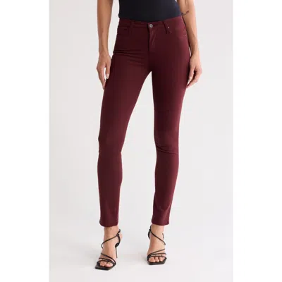 Ag 'the Prima' Cigarette Leg Skinny Jeans In Crimson