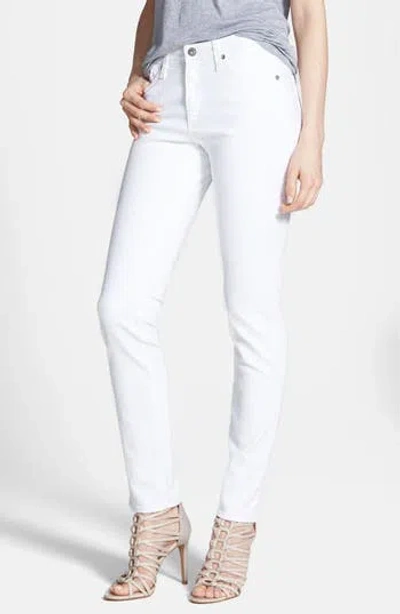 Ag 'the Prima' Mid Rise Cigarette Jeans In White