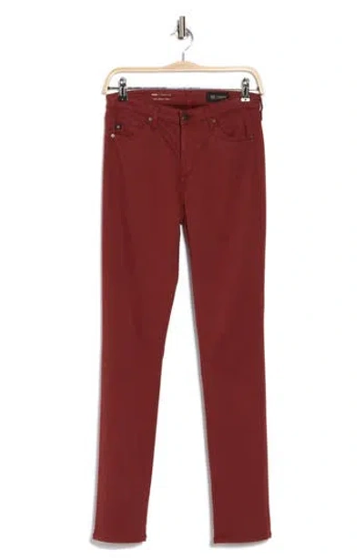 Ag The Prima Skinny Jeans In Dark Sangria