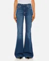 Ag Flared High-waisted Denim Jeans In Blue