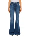 Ag Flared High-waisted Denim Jeans In Blue