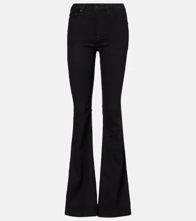 Ag Tropea High-rise Flare Jeans In Black