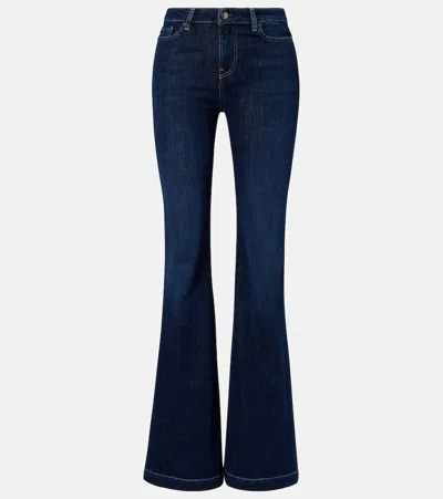 Ag Tropea High-rise Flare Jeans In Blue