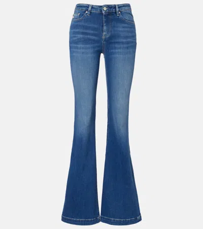 Ag Tropea High-rise Flare Jeans In Blue
