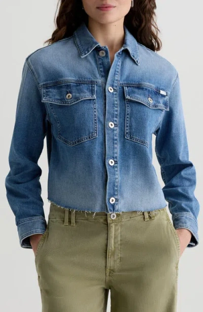 Ag Valleta Utility Denim Shirt Jacket