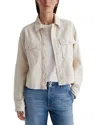 Ag Valleta Utility Shirt Jacket In Opal Stone