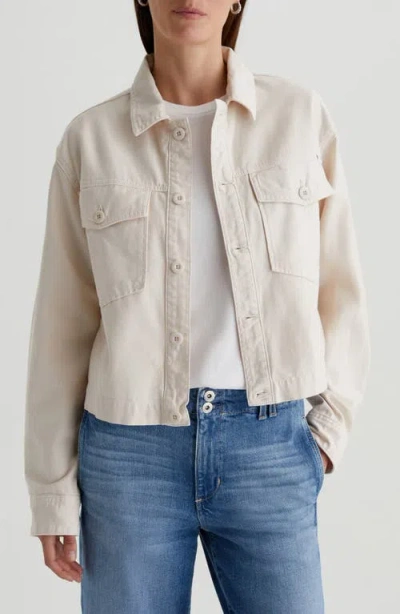 Ag Valleta Utility Shirt Jacket In Opal Stone