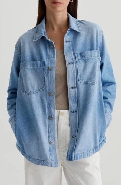 Ag Vita Denim Shirt Jacket In White