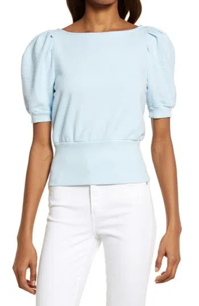 Ag Walker Puff Sleeve Top In Blue