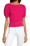 Ag Walker Puff Sleeve Top In Pink