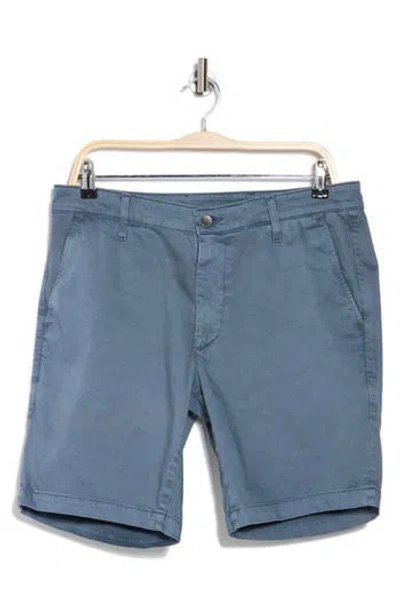Ag Wanderer 8.5-inch Stretch Cotton Chino Shorts In Blue