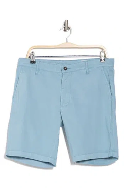 Ag Wanderer 8.5-inch Stretch Cotton Chino Shorts In Blue