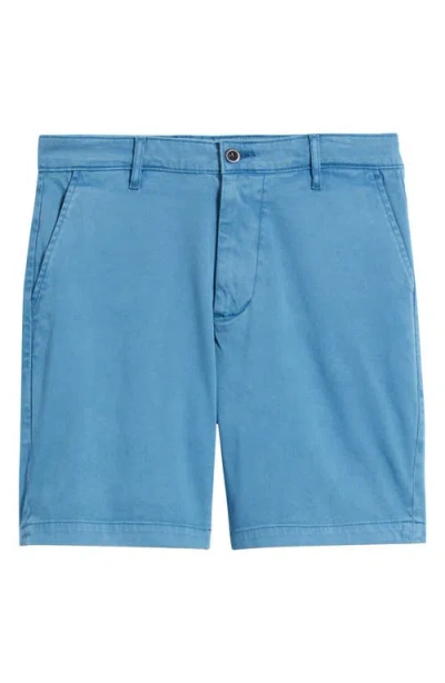 Ag Wanderer 8.5-inch Stretch Cotton Chino Shorts In Blue
