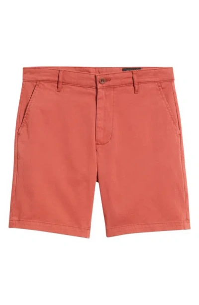 Ag Wanderer 8.5-inch Stretch Cotton Chino Shorts In Orange
