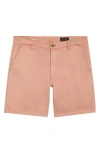 Ag Wanderer 8.5-inch Stretch Cotton Chino Shorts In Pink