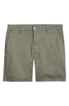 Ag Wanderer Cotton Blend Shorts In Sulfur Rocky River