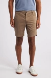 Ag Wanderer 8.5-inch Stretch Cotton Chino Shorts In Wild Mushroom