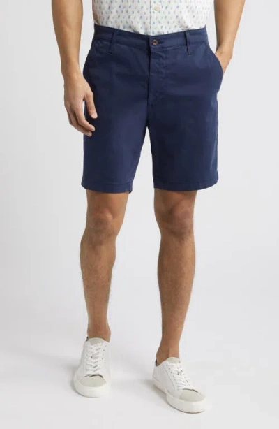 Ag Wanderer 8.5-inch Stretch Cotton Chino Shorts In Blue
