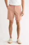Ag Wanderer 8.5-inch Stretch Cotton Chino Shorts In Pink