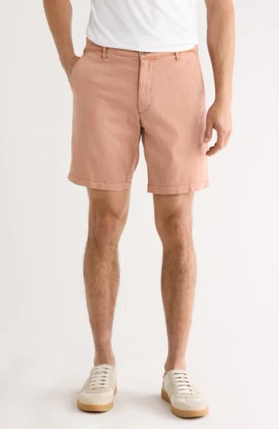 Ag Wanderer 8.5-inch Stretch Cotton Chino Shorts In Pink