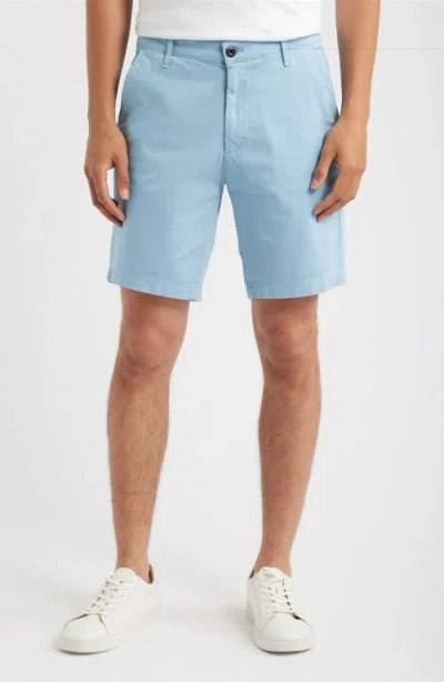 Ag Wanderer 8.5-inch Stretch Cotton Chino Shorts In Blue